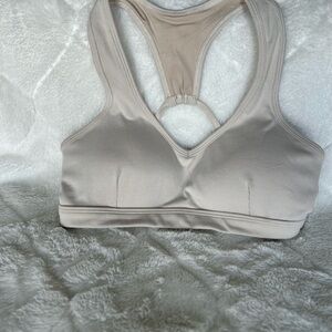 Bombshell Sportswear Lounge Rib Sports Bra - Oatmeal - M
